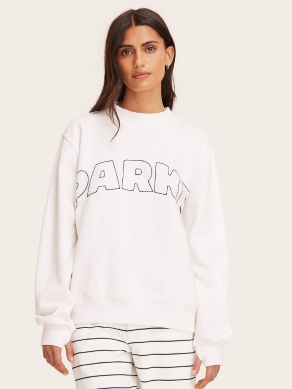 Parke x target white mock neck sweater  new nwt size l/xl